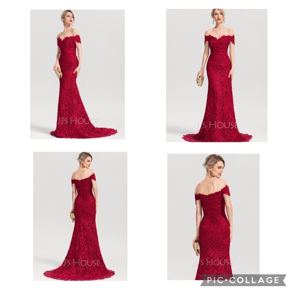 JJs House Dresses Jjs House Burgundy Trumpet Dress Poshmark